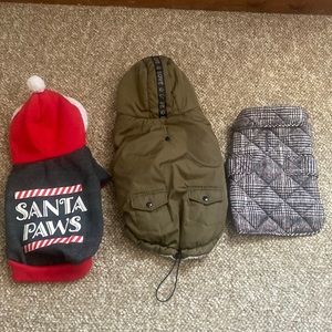 Bundle! 3 dog jackets